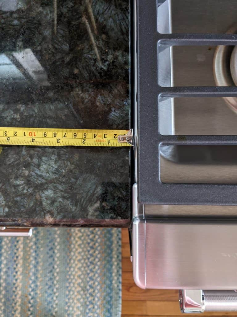 Gap between KitchenAid Double Oven and the countertop